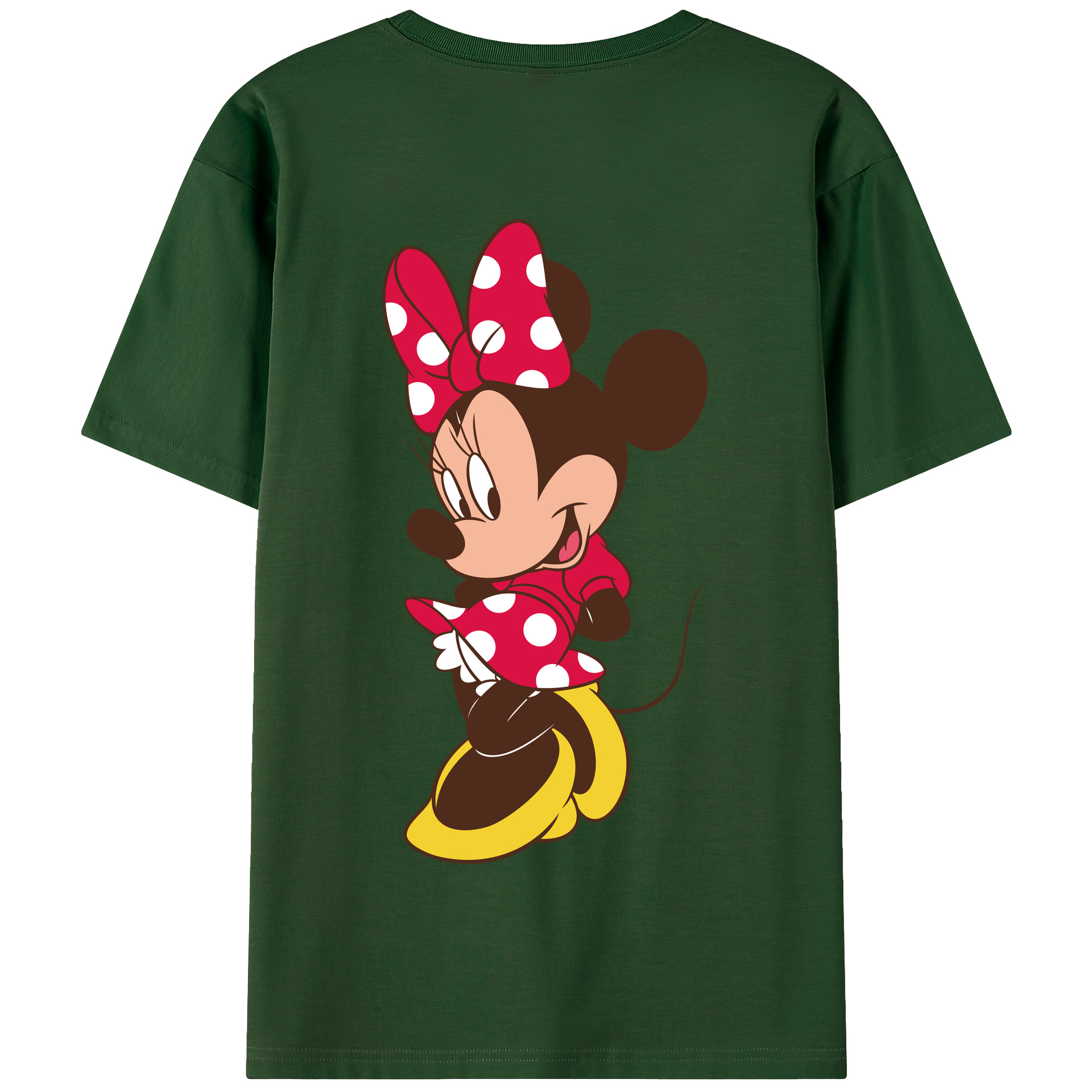 （画像用） ミッキーマウス Mickey Mouse 綿100％半袖Tシャツ（背面プリント）